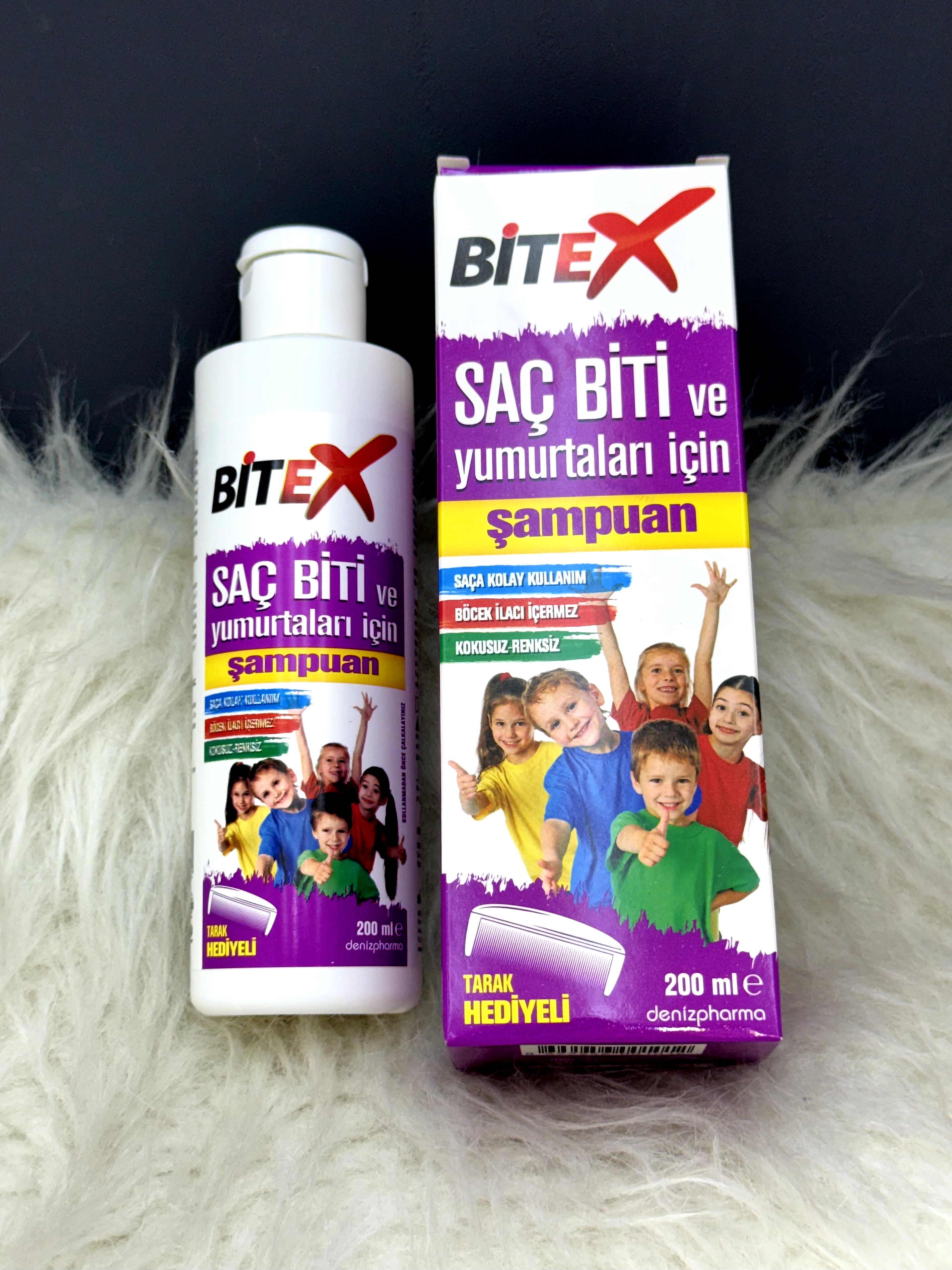 شامپو ضد شپش بیتکس BITEX به همراه شانه محصوص 200میلی لیتر