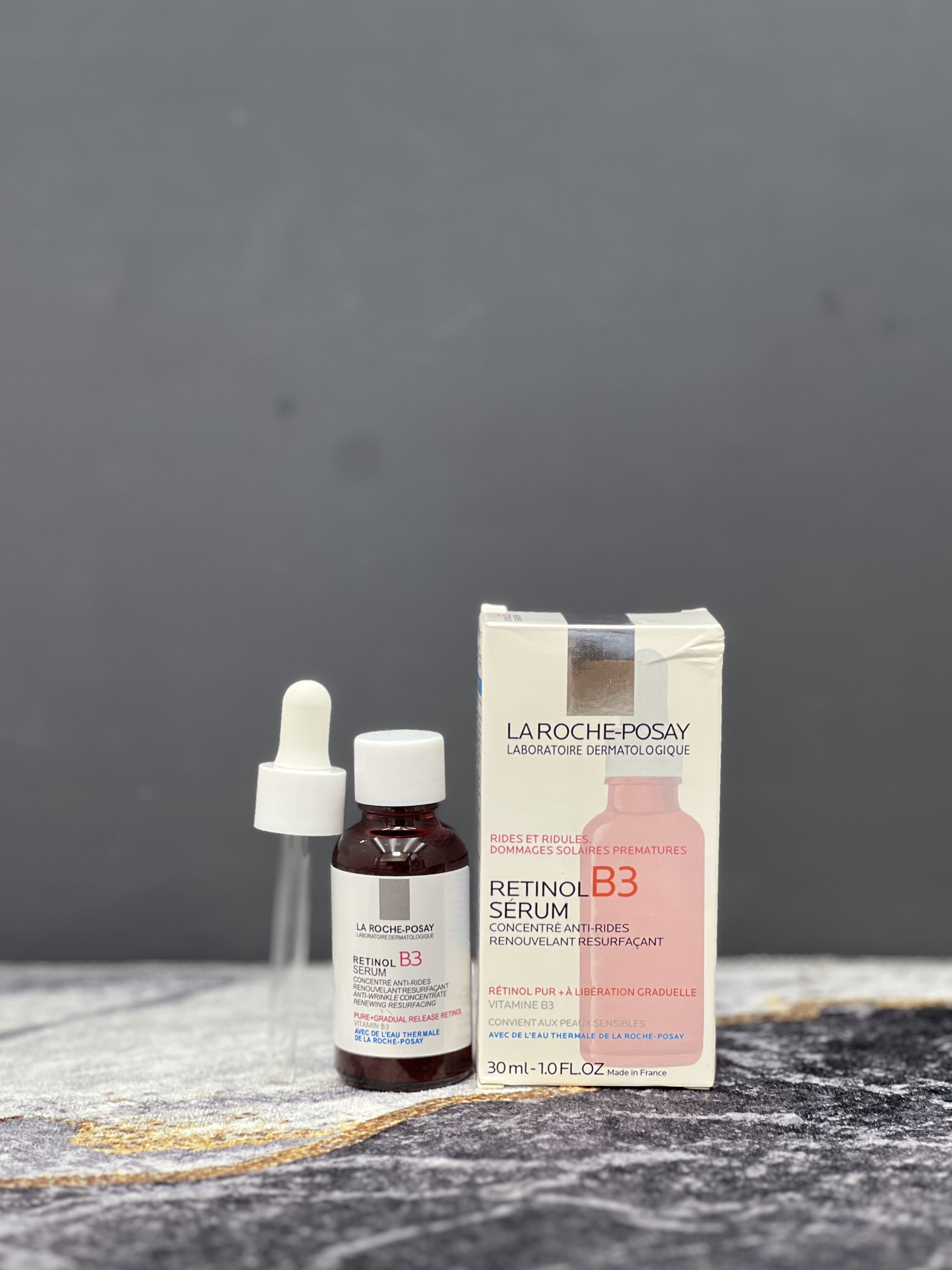 سرم صورت   رتینول b3 la roche_posay  برای چین و چروک 30 میل