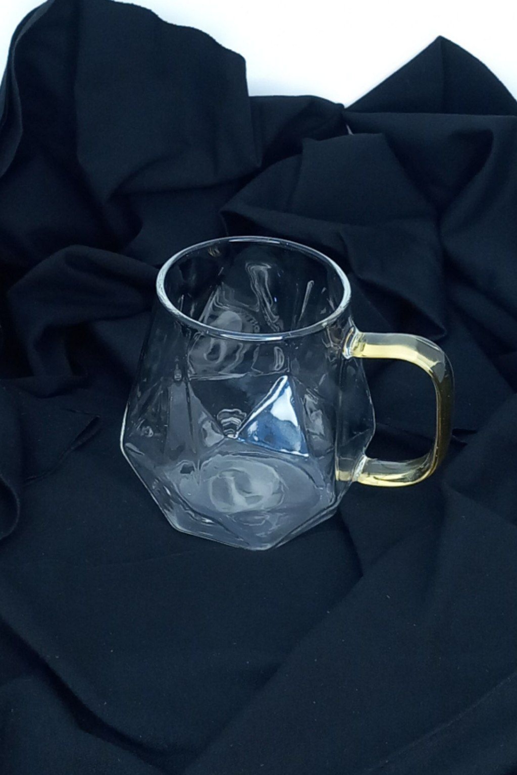 لیوان الماسی  پیرکس دسته رنگی pyrex